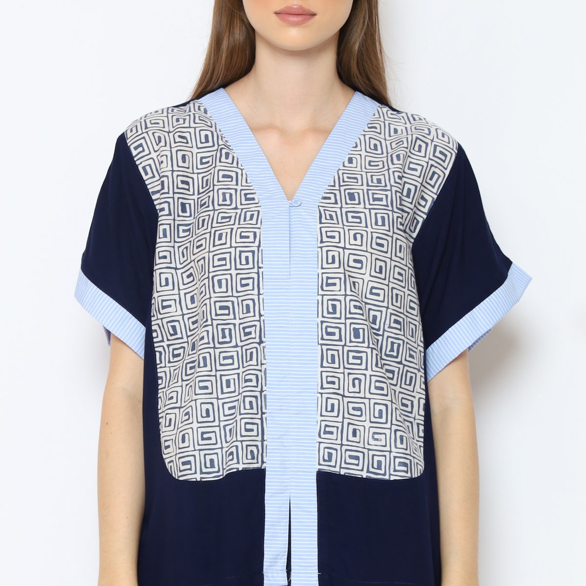 Nadira Blouse Navy - Image 2