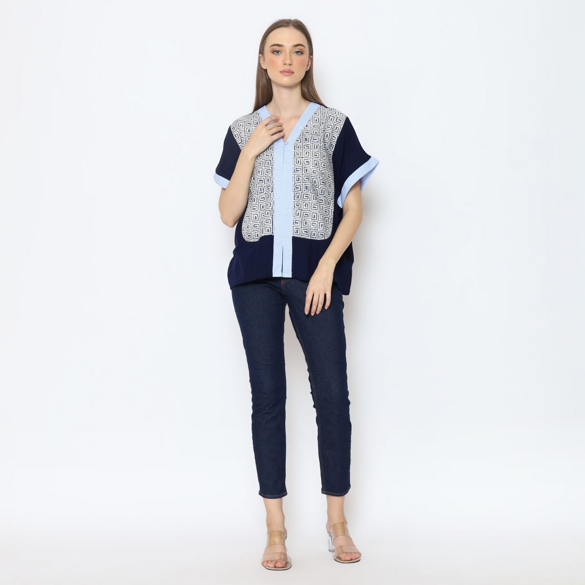 Nadira Blouse Navy - Image 10