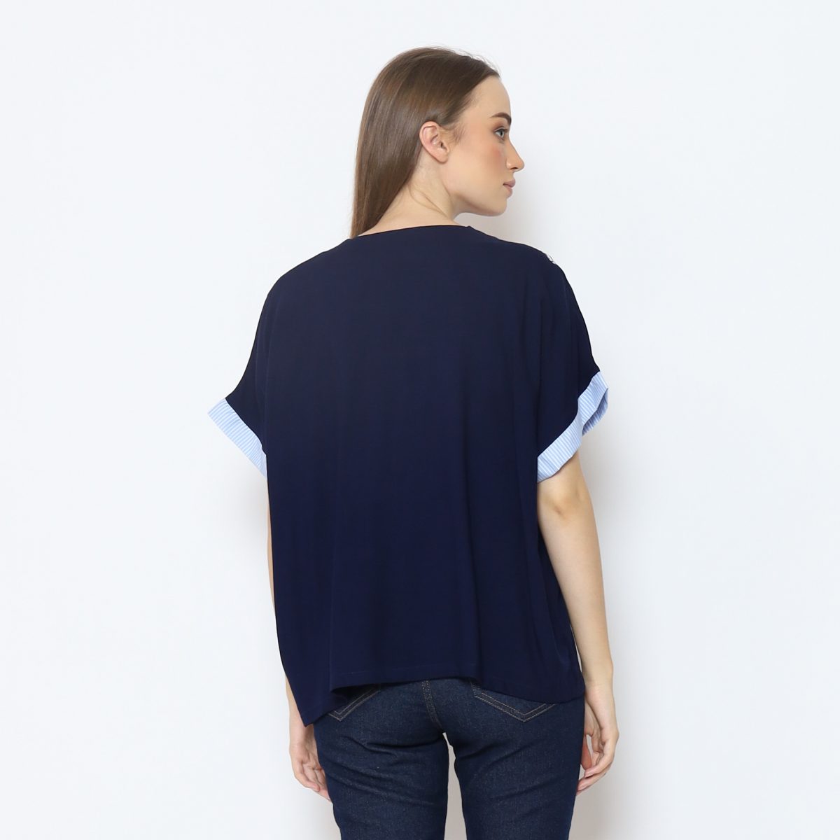 Nadira Blouse Navy - Image 8