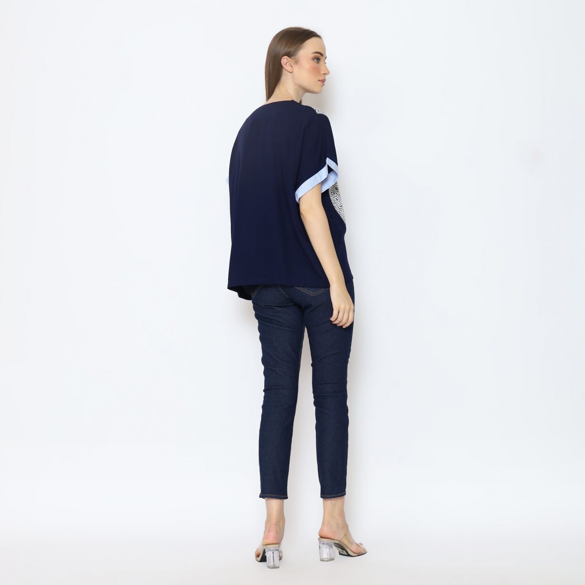 Nadira Blouse Navy - Image 9