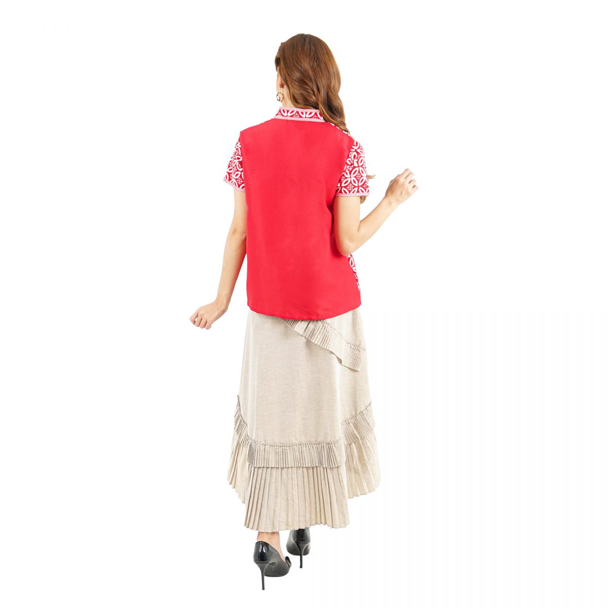 Liena Blouse Red - Image 5