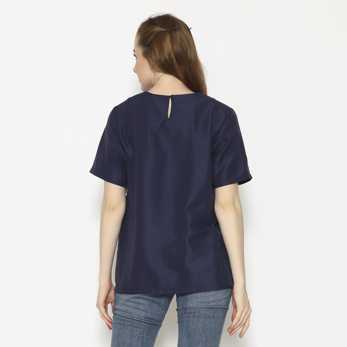 Devina Blouse Navy - Image 5