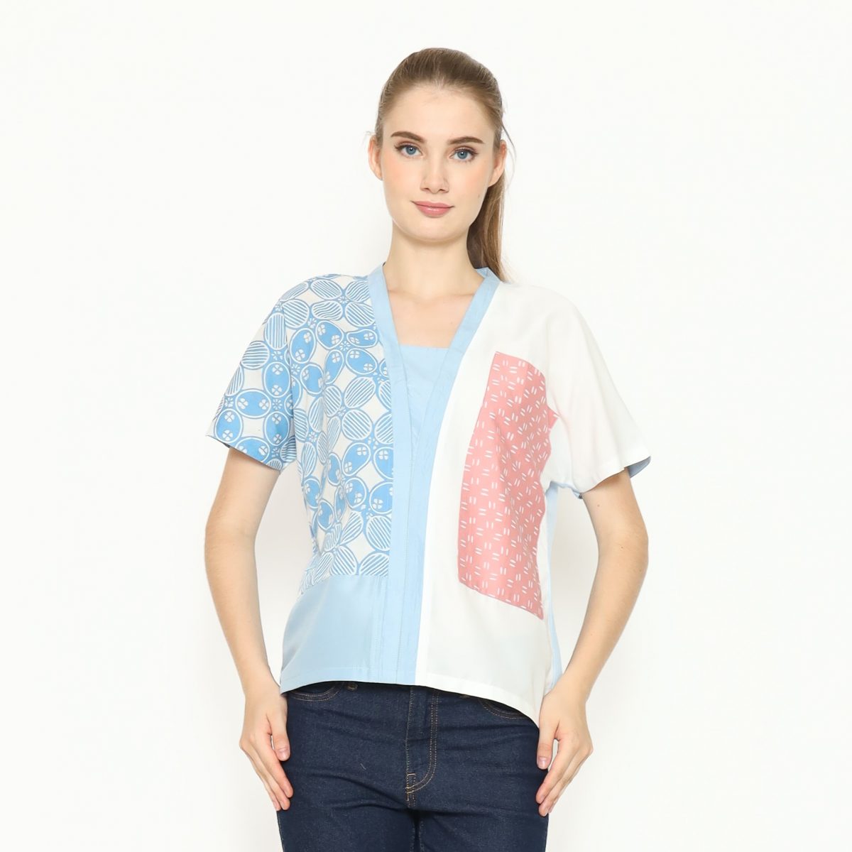 Ria Blouse Blue - Image 2