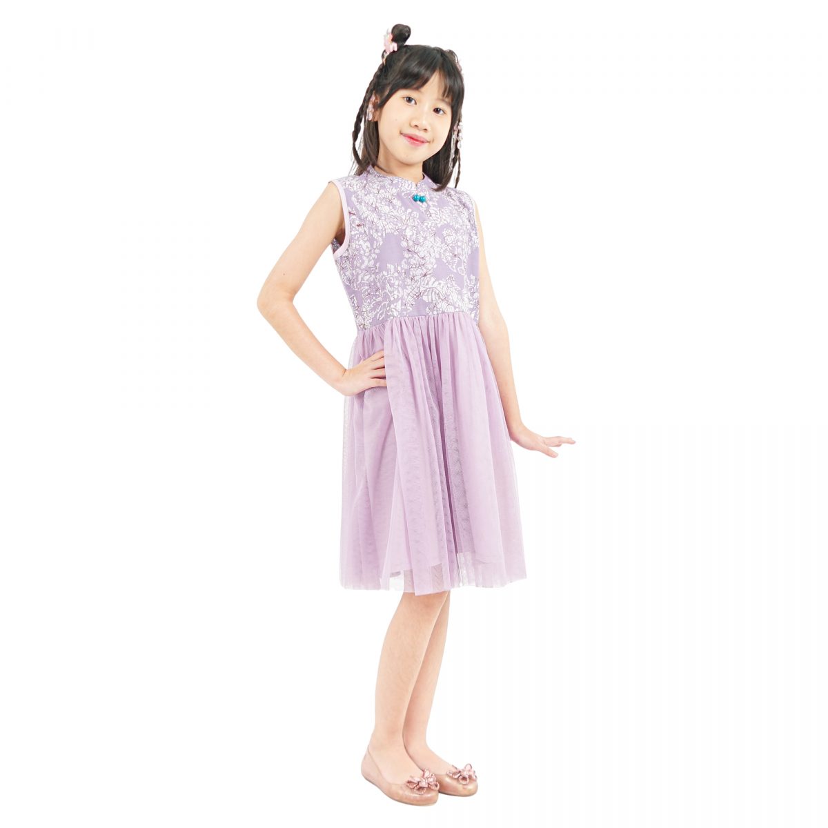 Isabella Dress Kids Lilac - Image 4