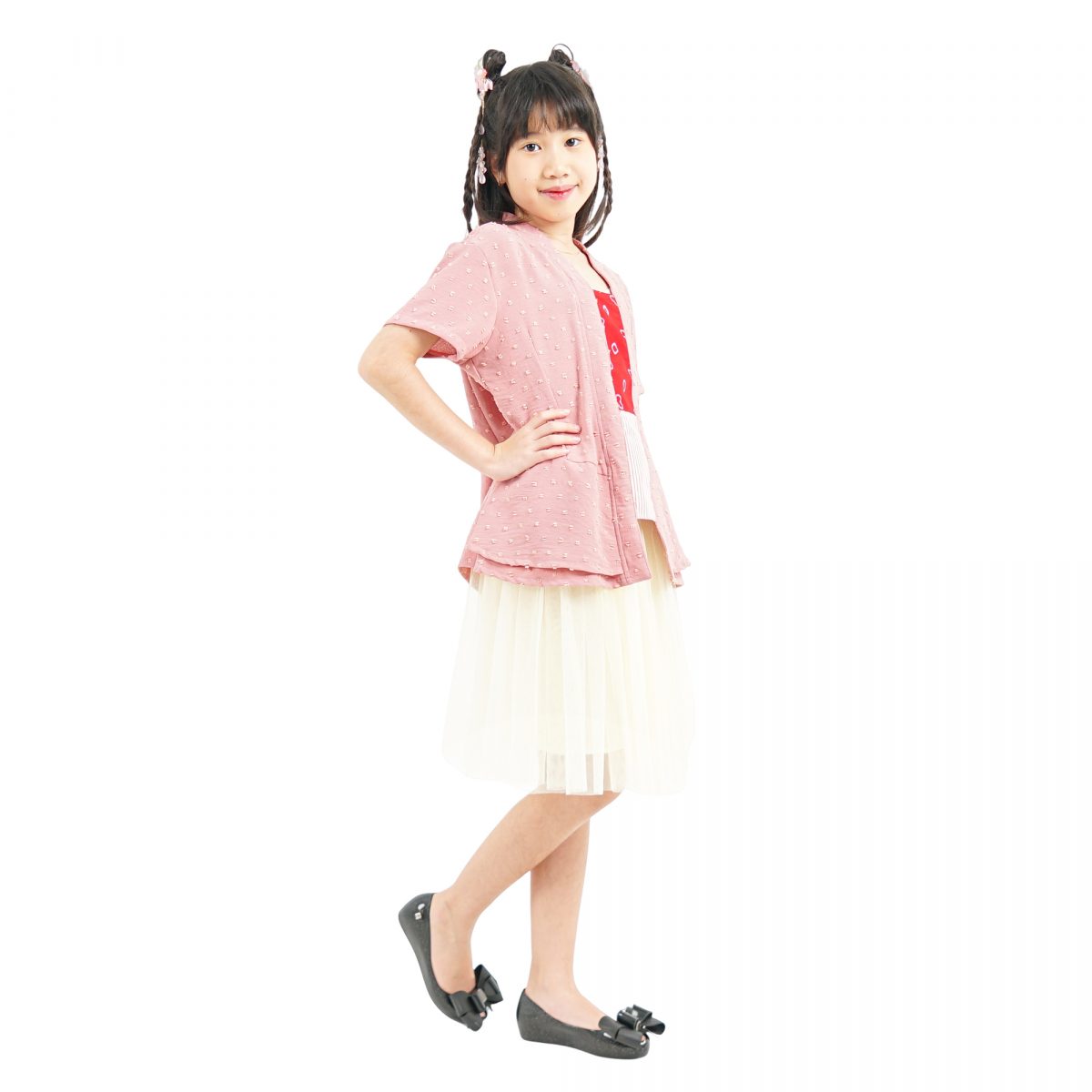 Narami Blouse Kids Pink - Image 4