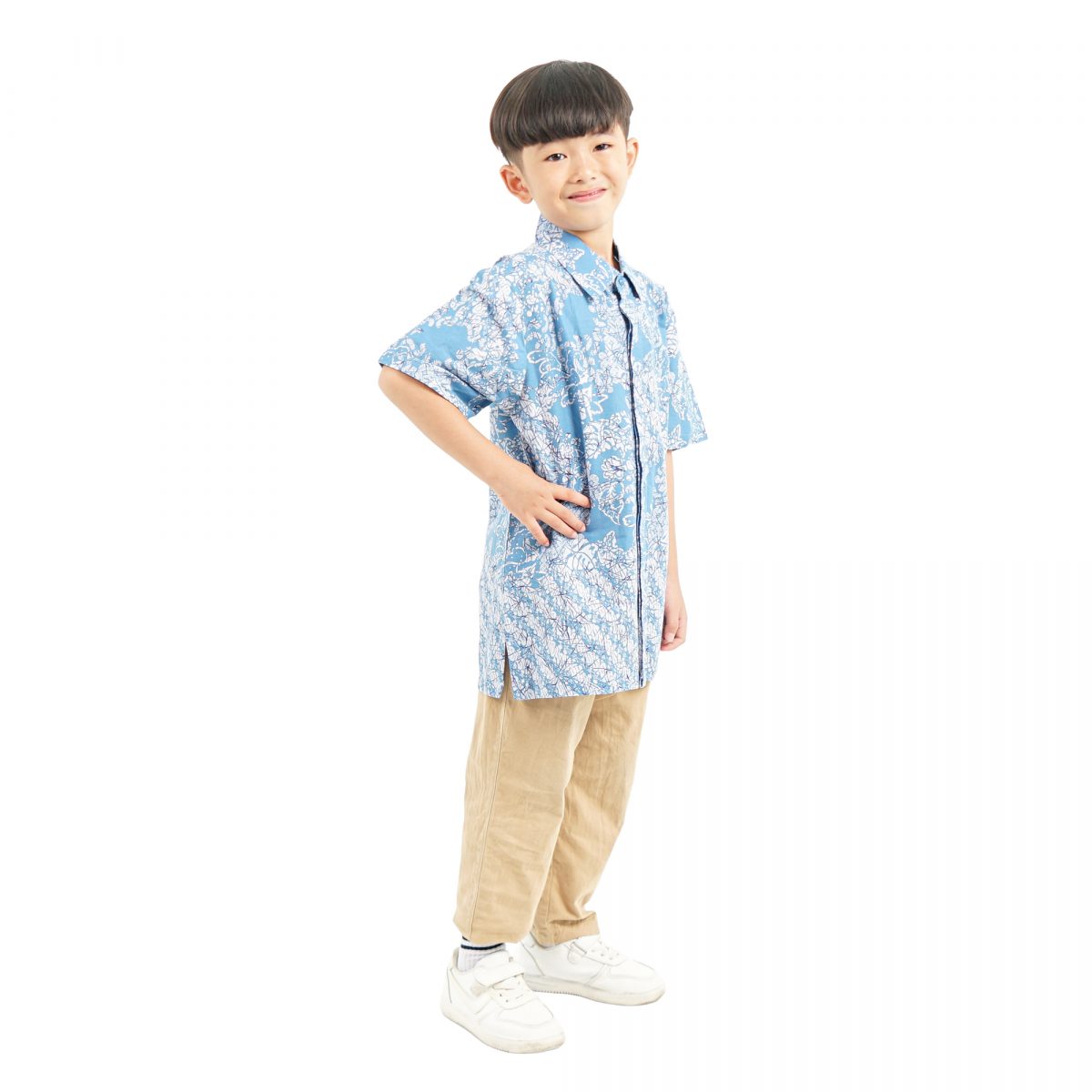 Irfan Shirt Kids Blue - Image 3