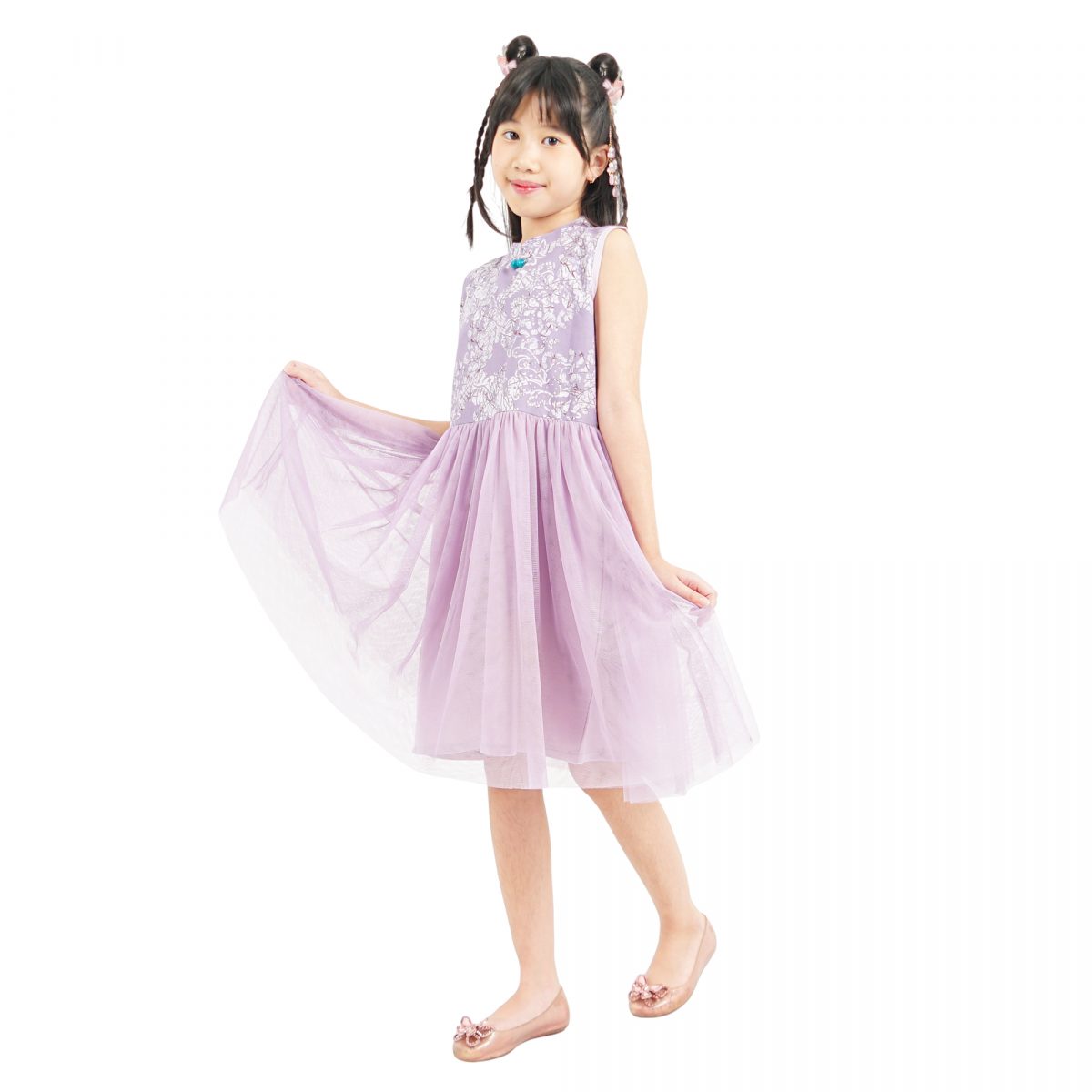 Isabella Dress Kids Lilac - Image 3