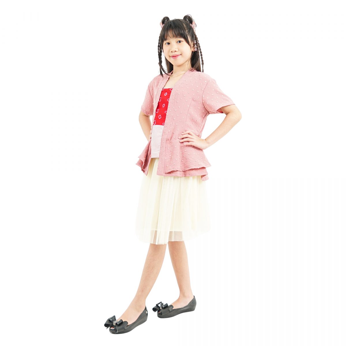 Narami Blouse Kids Pink - Image 3