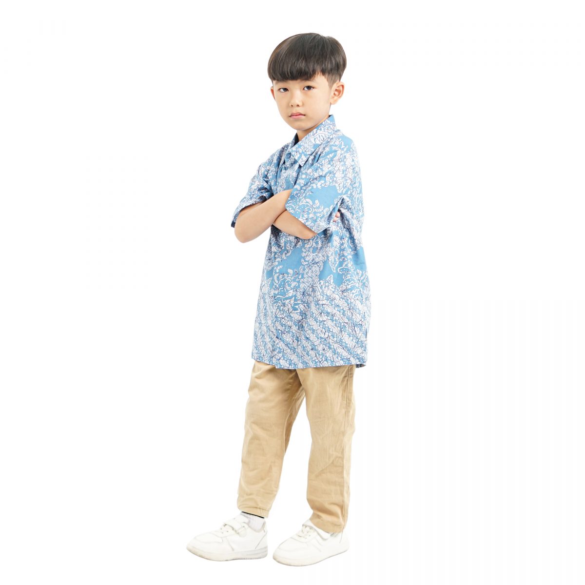 Irfan Shirt Kids Blue - Image 4