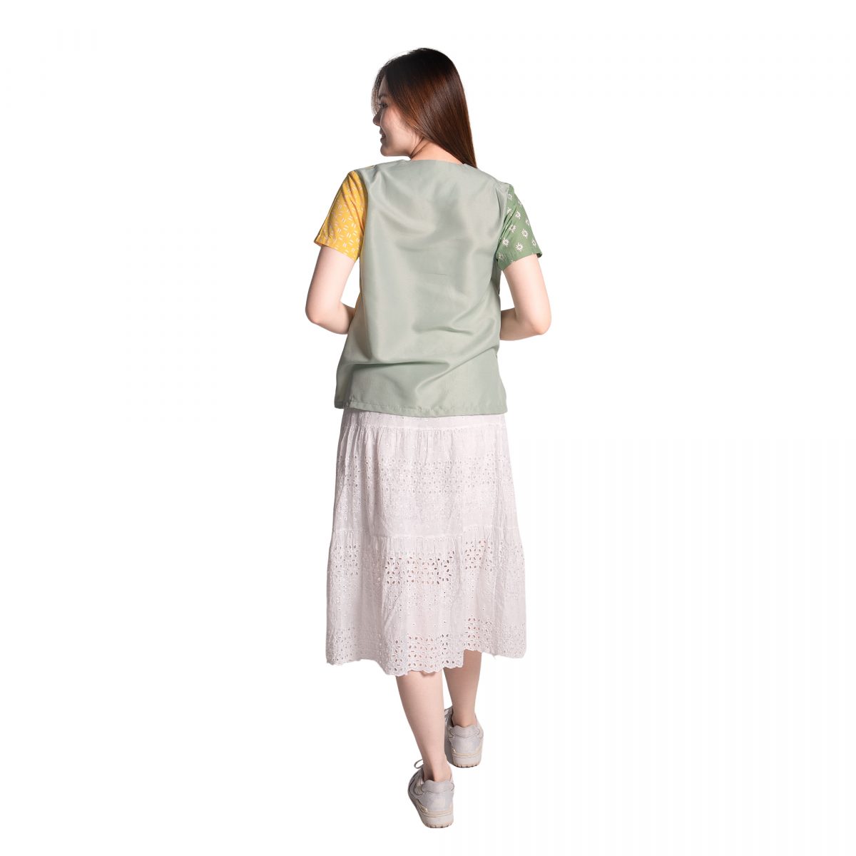 Grace Blouse Green Yellow - Image 5