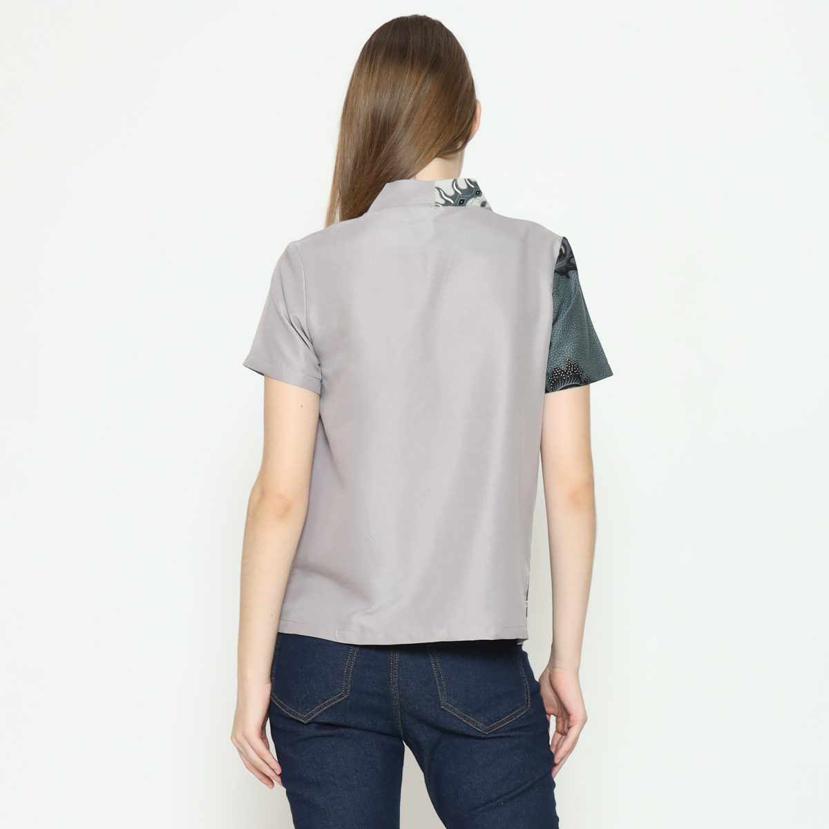 Leslie 2 Blouse Green Grey - Image 5