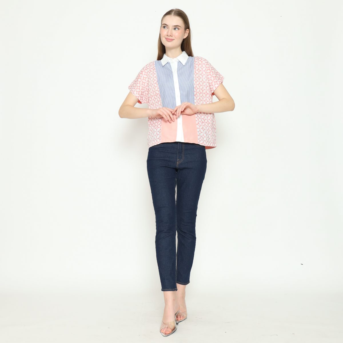 Patricia Shirt Kawung Pink - Image 7