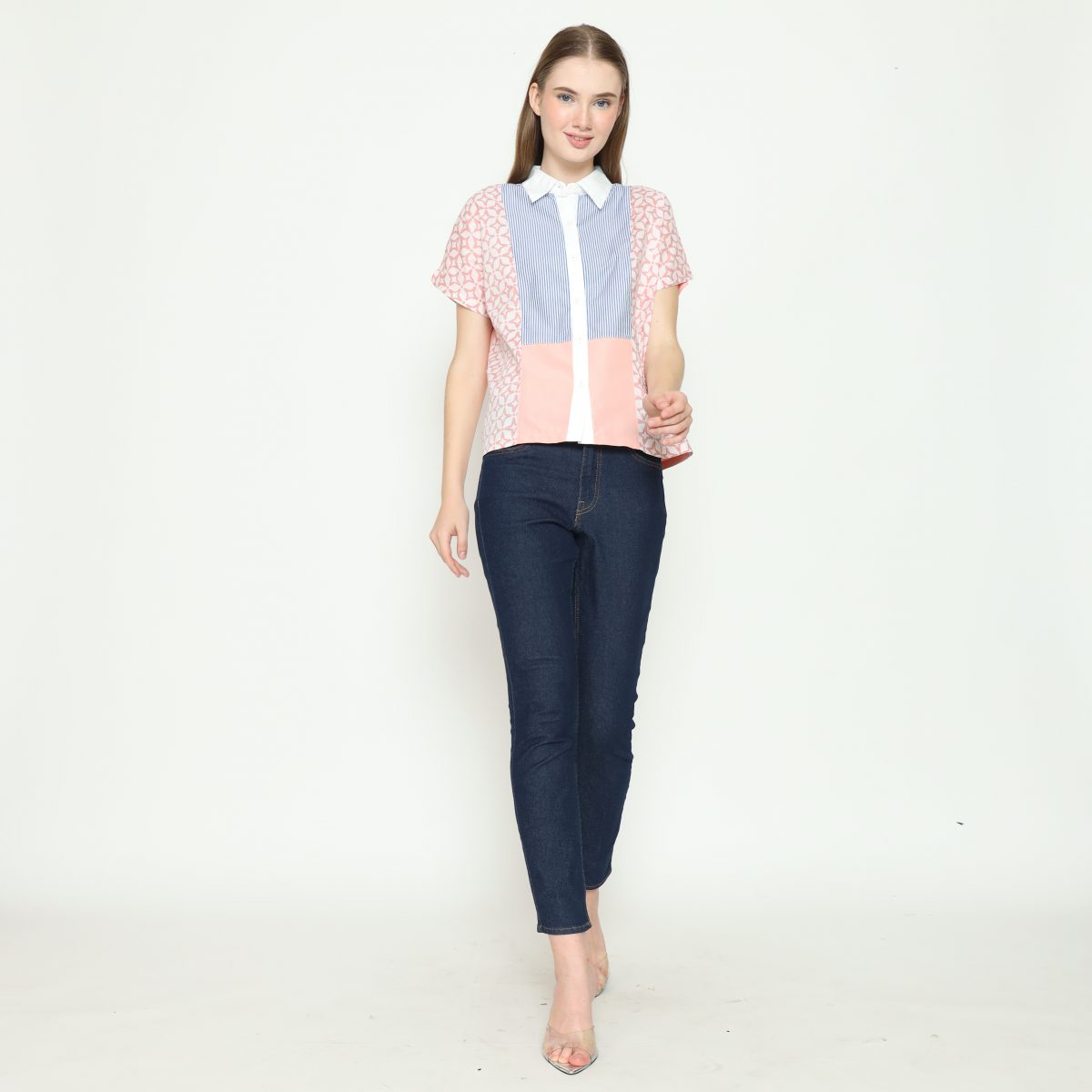 Patricia Shirt Kawung Pink - Image 6