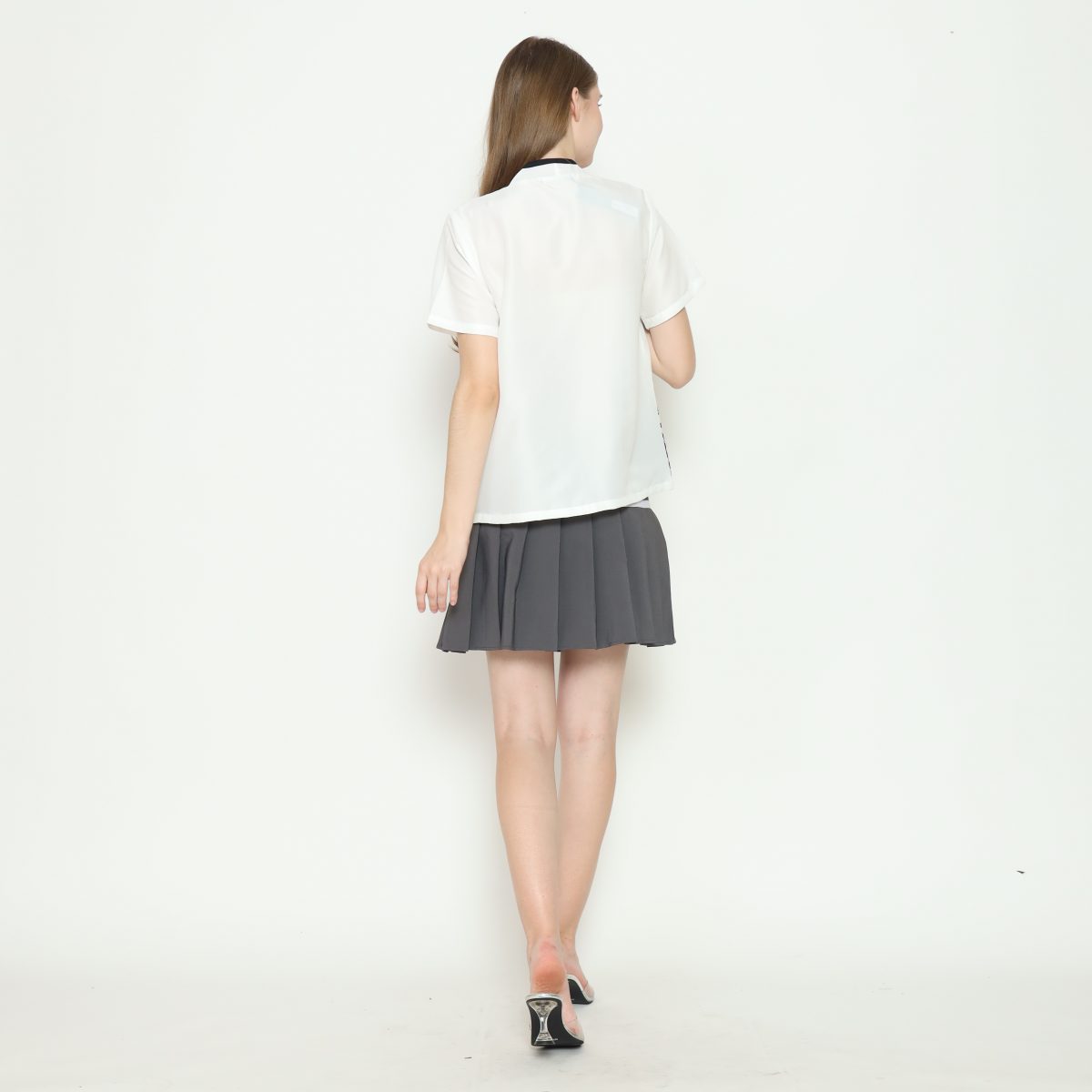 Yuki Blouse Cream Black - Image 5