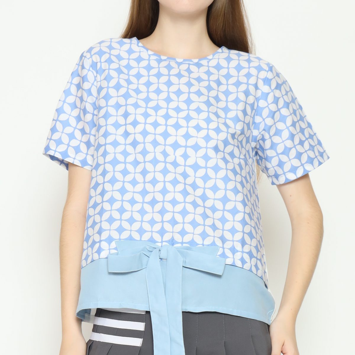 Michiko Blouse Blue - Image 2