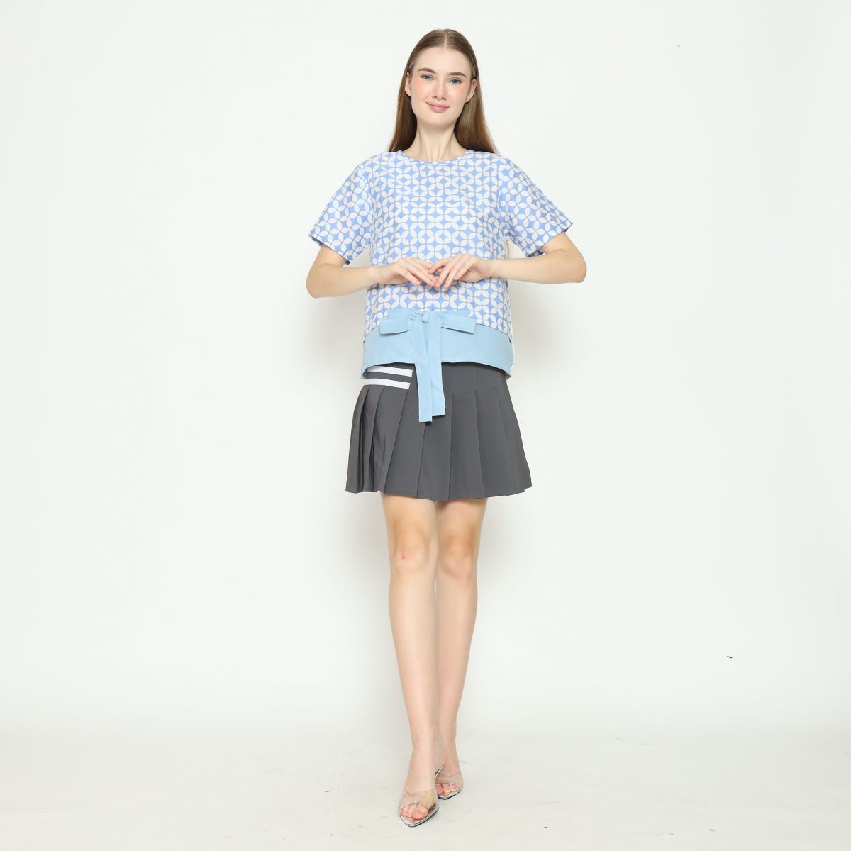 Michiko Blouse Blue - Image 7