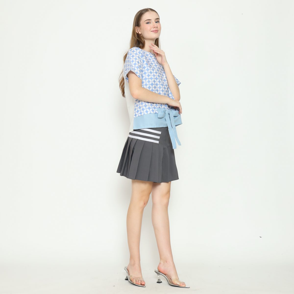 Michiko Blouse Blue - Image 5