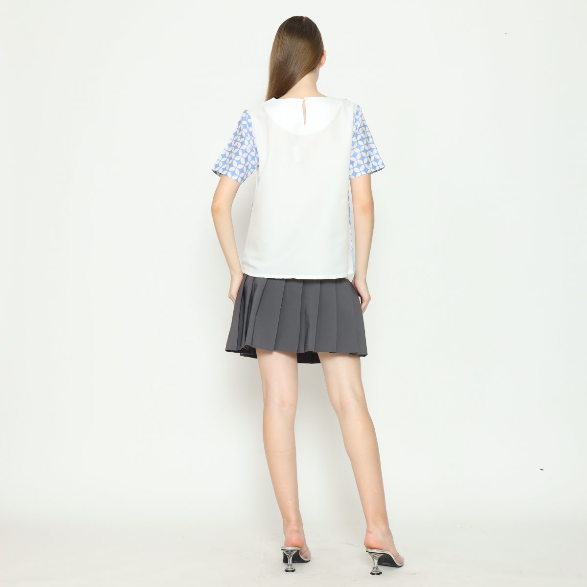 Michiko Blouse Blue - Image 6