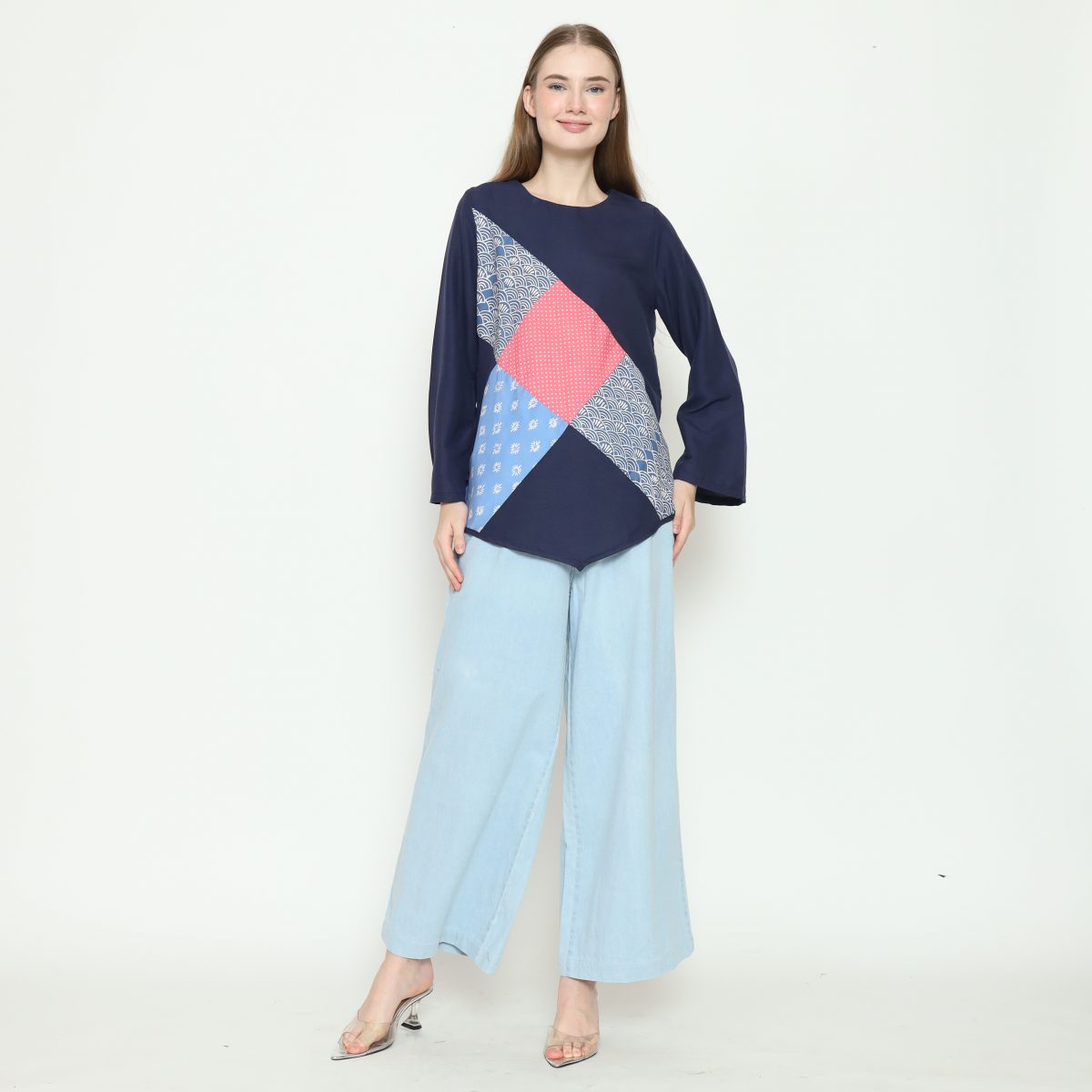 Efata Blouse Multi Navy - Image 7