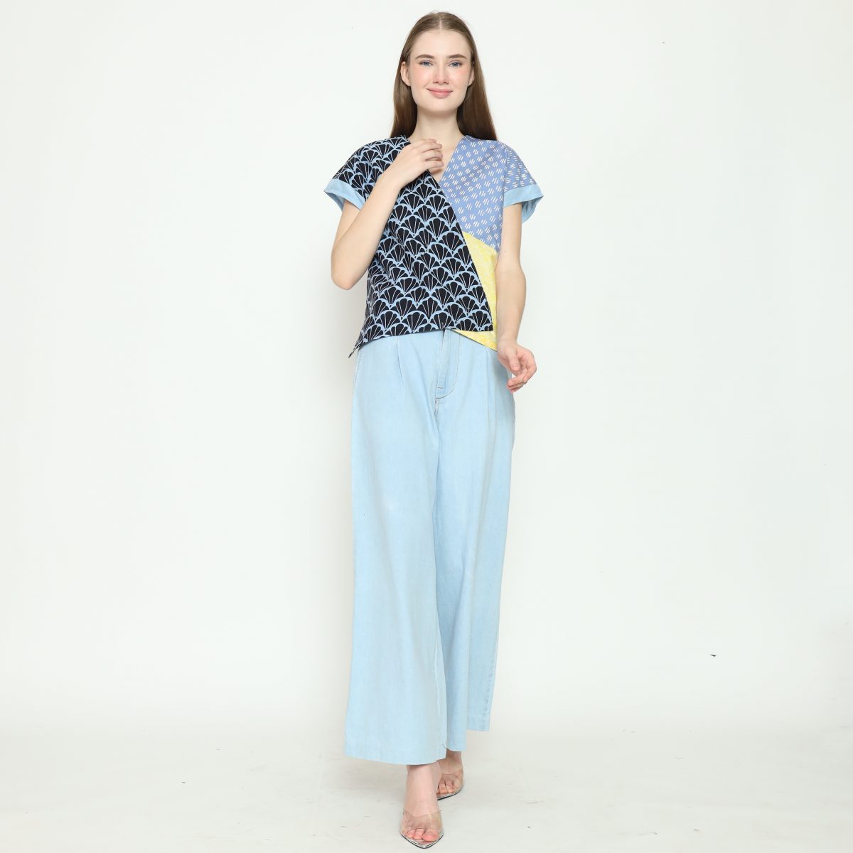 Rossie Blouse Black Blue - Image 6