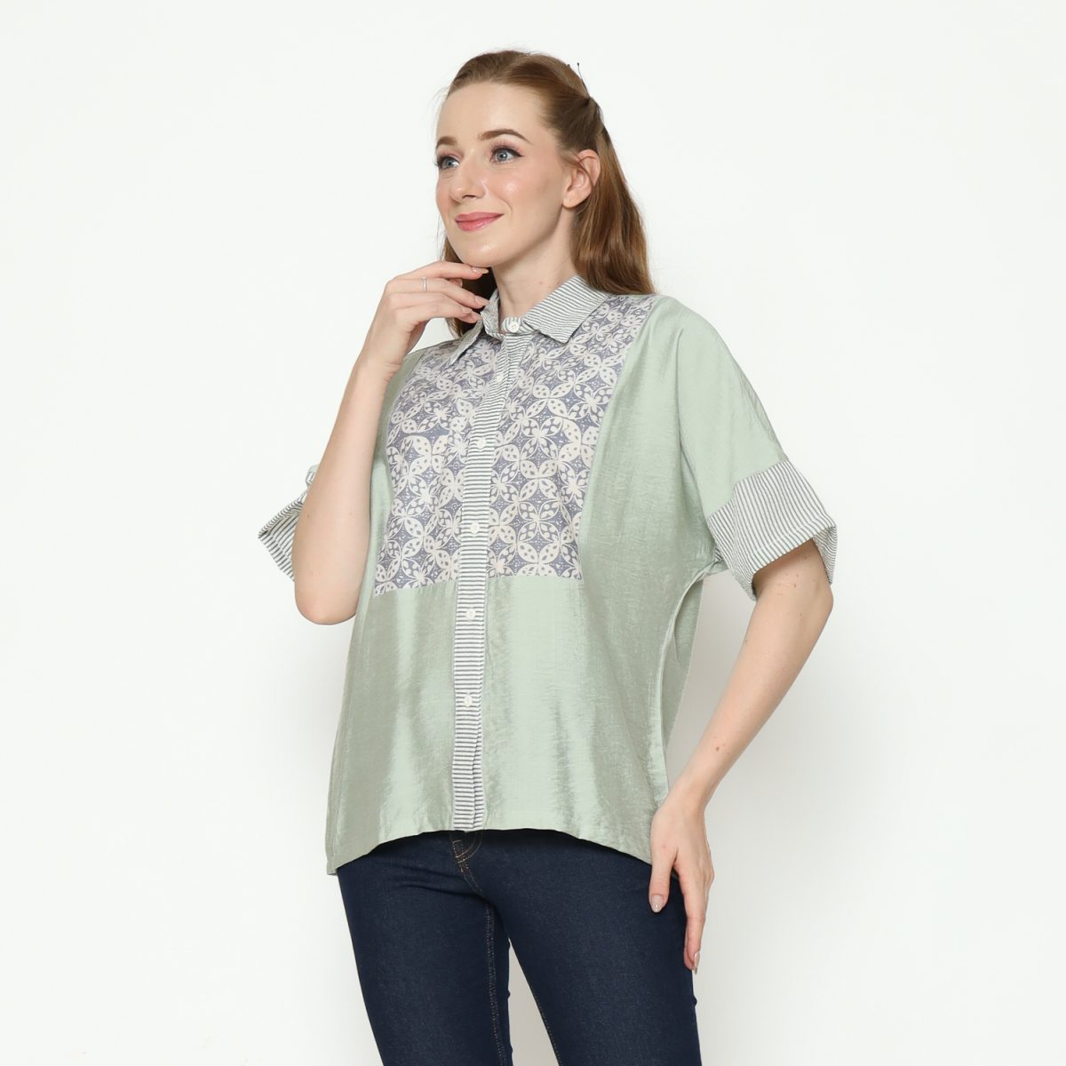 Scarlet Shirt Grey Green - Image 3