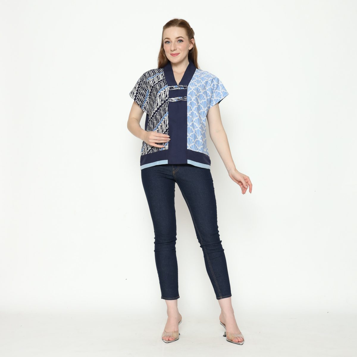 Inara Blouse Navy - Image 9