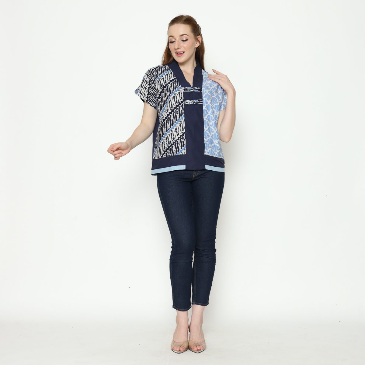 Inara Blouse Navy - Image 8