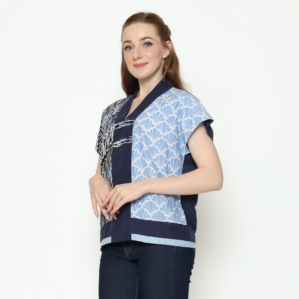 Inara Blouse Navy - Image 5