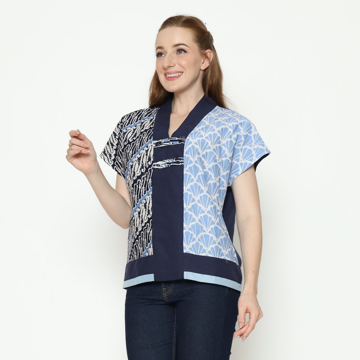 Inara Blouse Navy - Image 6