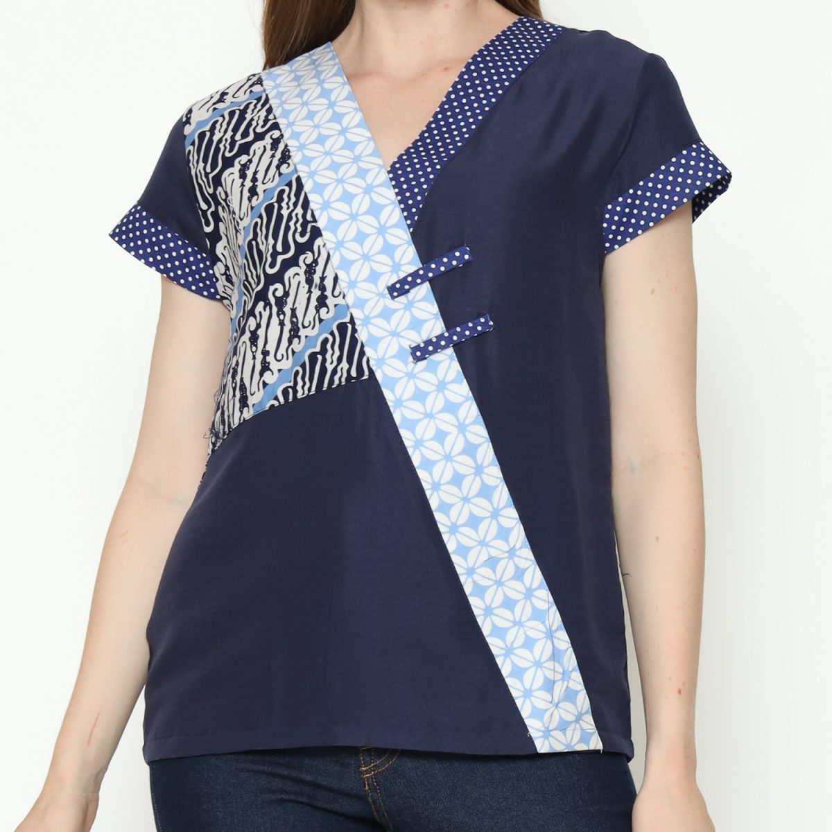 Melissa Blouse Parang Navy - Image 2