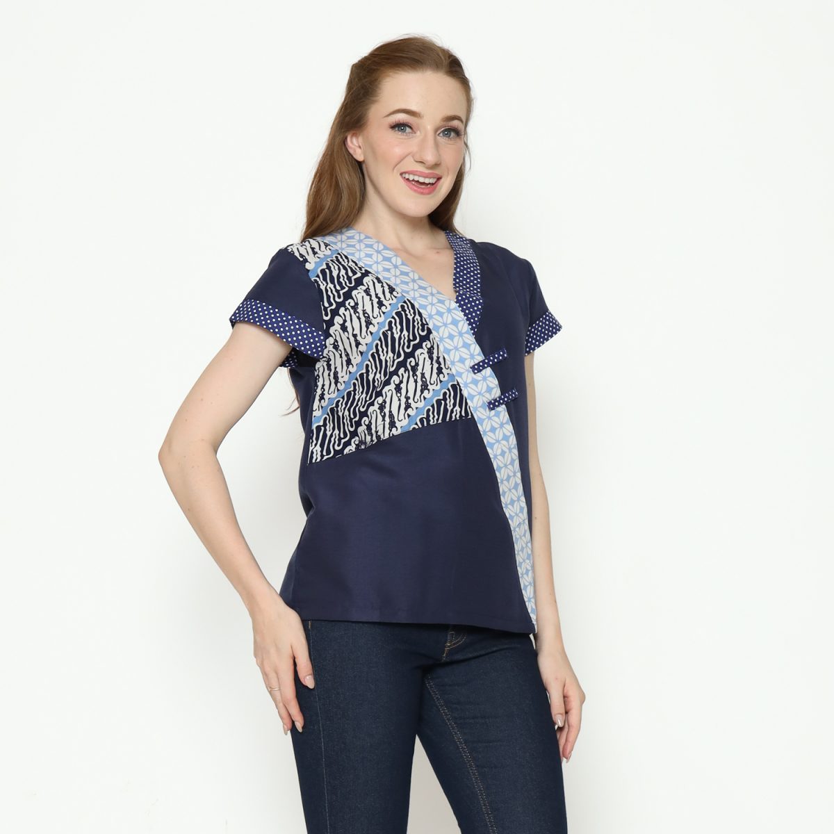 Melissa Blouse Parang Navy - Image 4