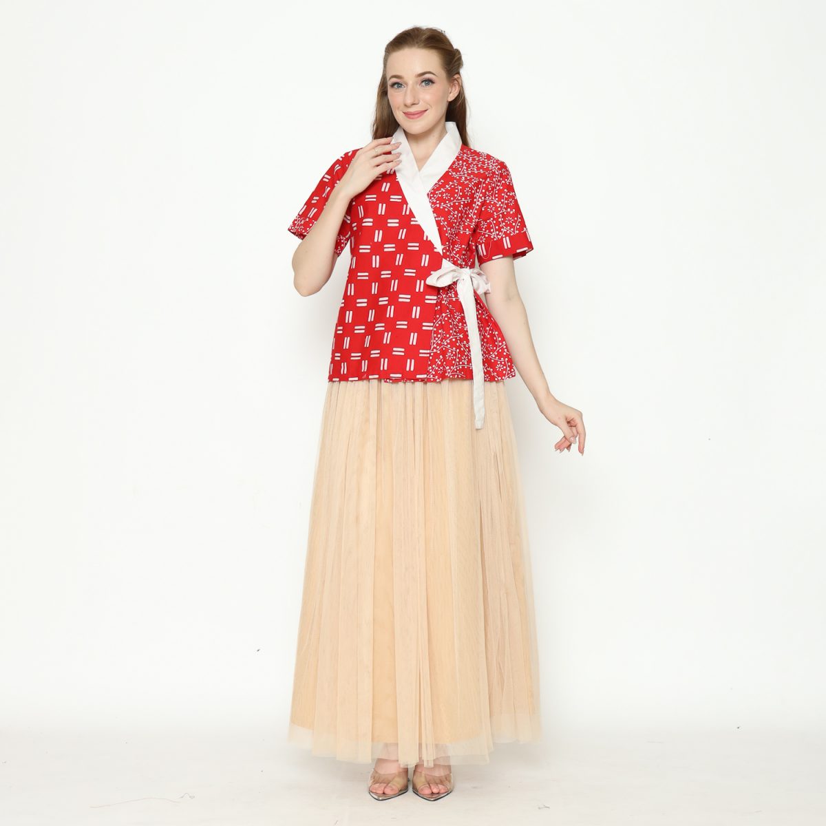 Misaki Blouse Red - Image 9