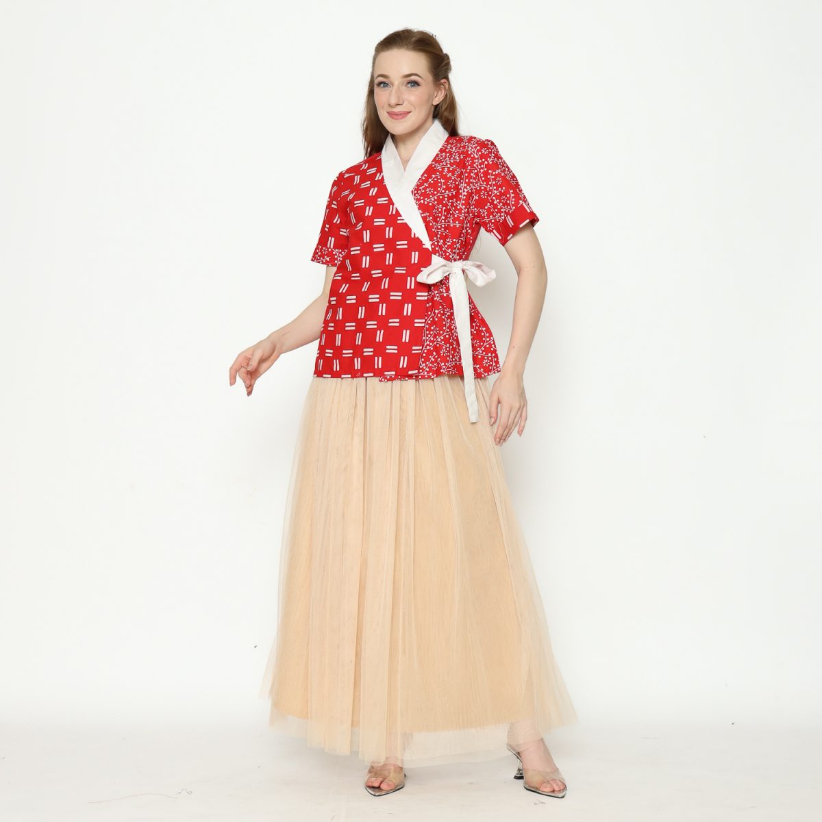 Misaki Blouse Red - Image 8