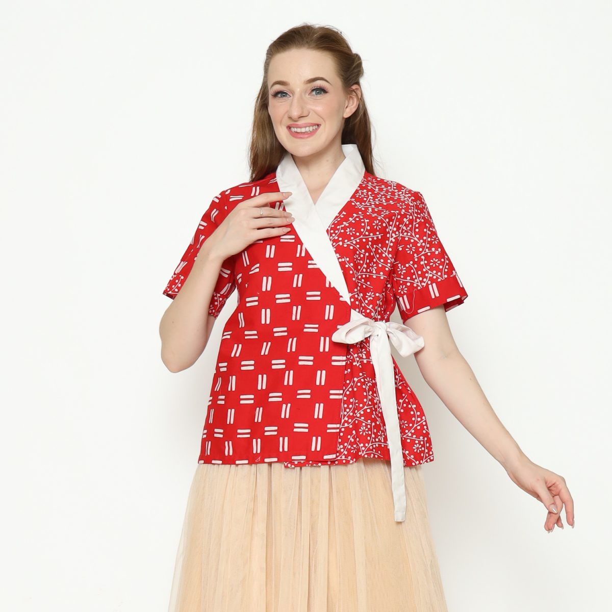 Misaki Blouse Red