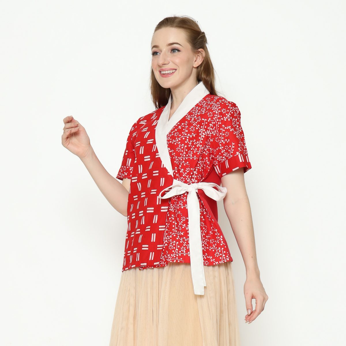 Misaki Blouse Red - Image 5