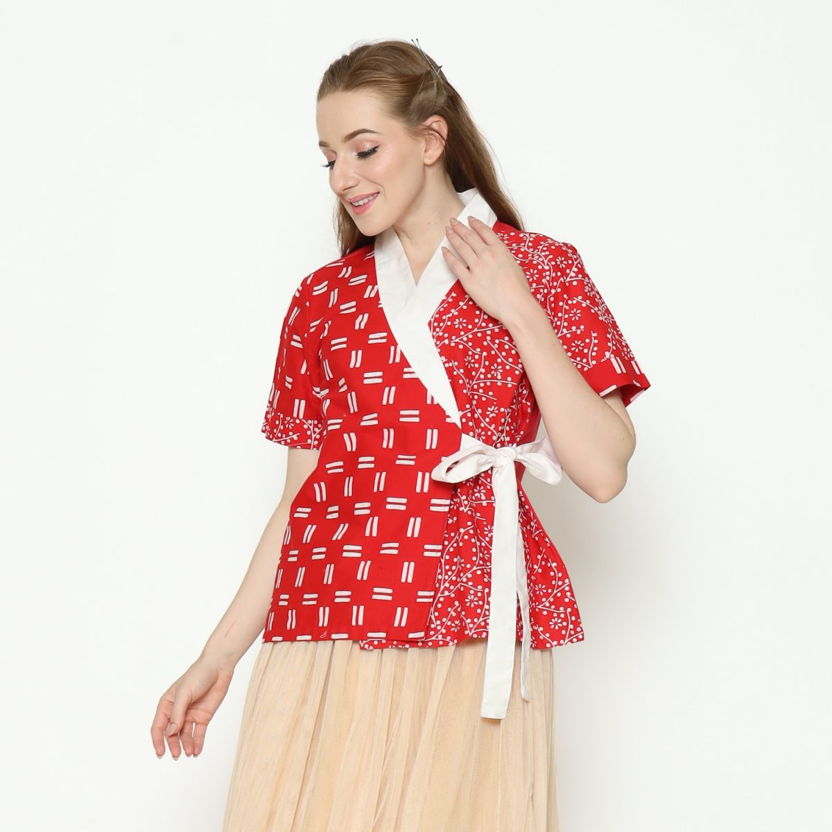 Misaki Blouse Red - Image 4