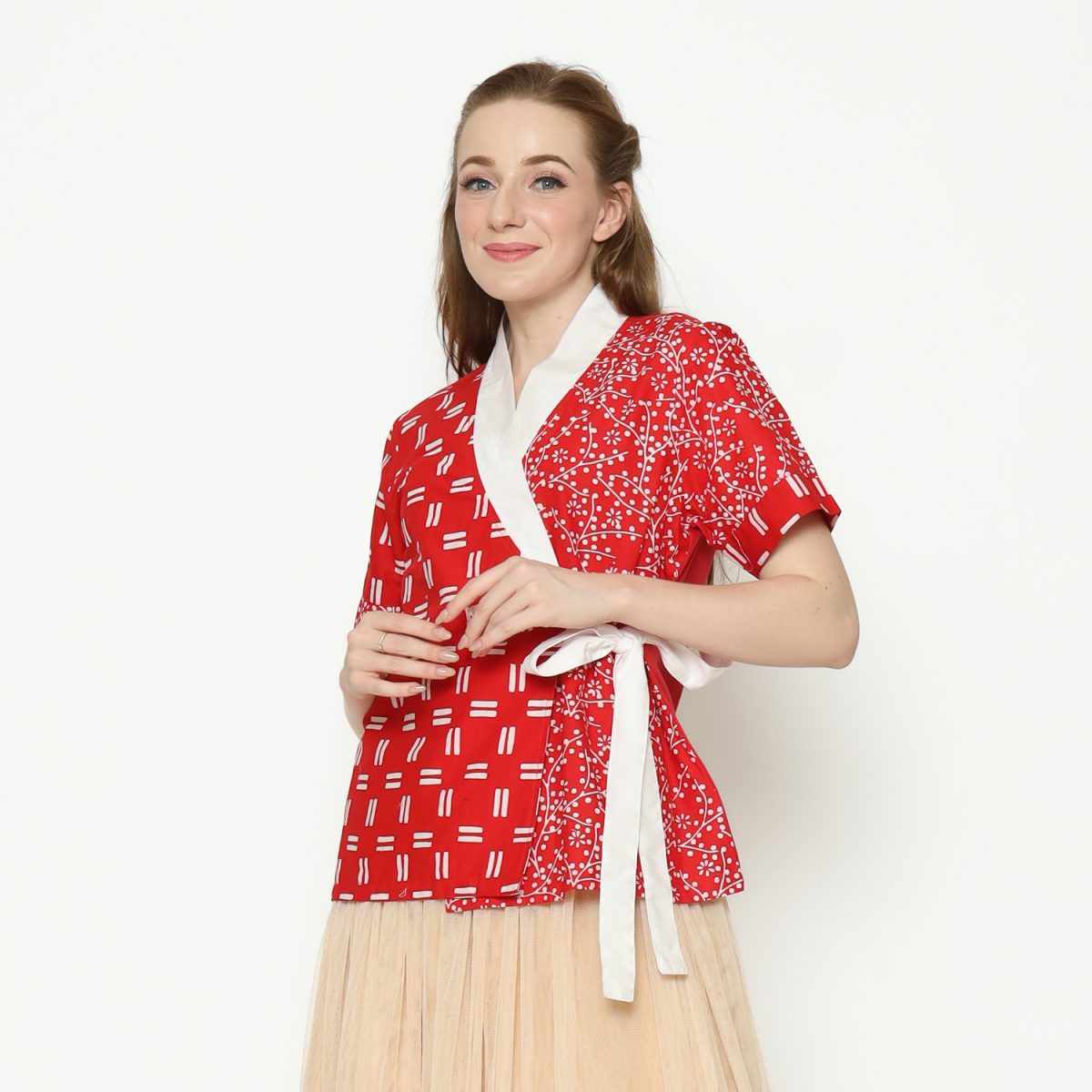 Misaki Blouse Red - Image 3