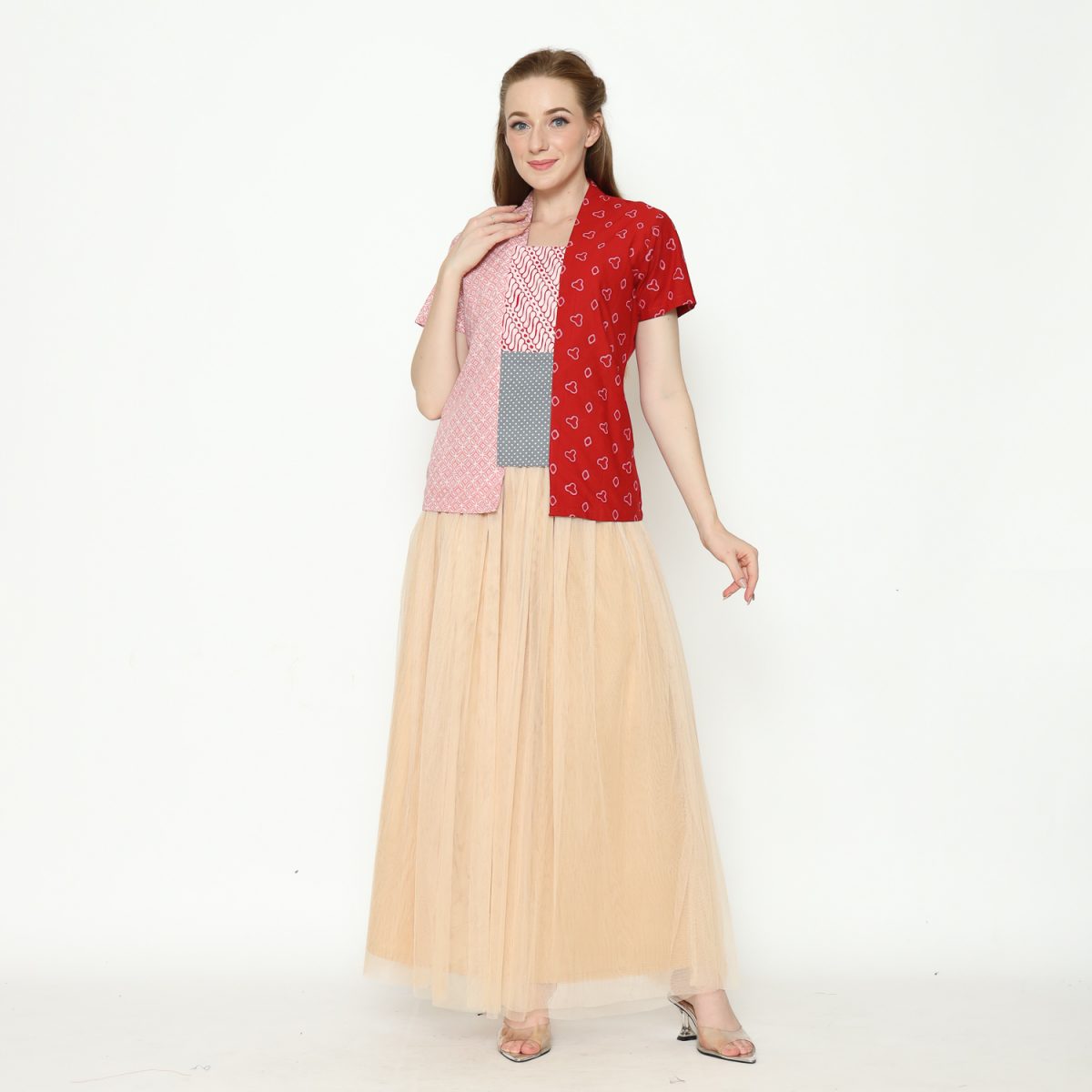 Sheisha Blouse Jumputan Red - Image 7