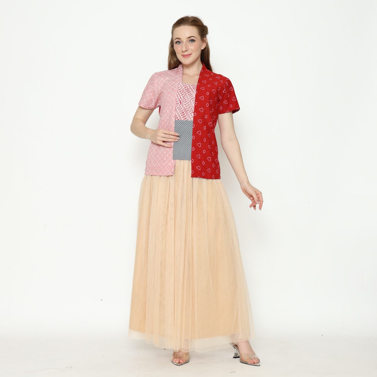 Sheisha Blouse Jumputan Red - Image 6