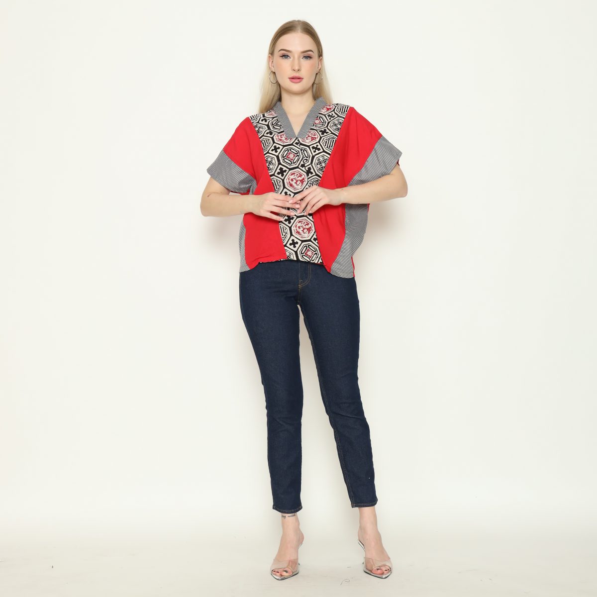 Rosalind Blouse Red - Image 6