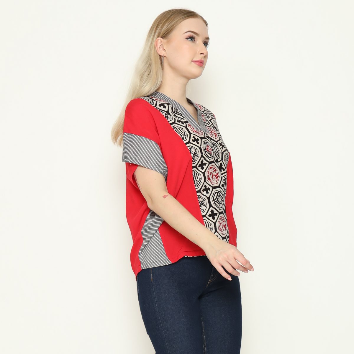 Rosalind Blouse Red - Image 3