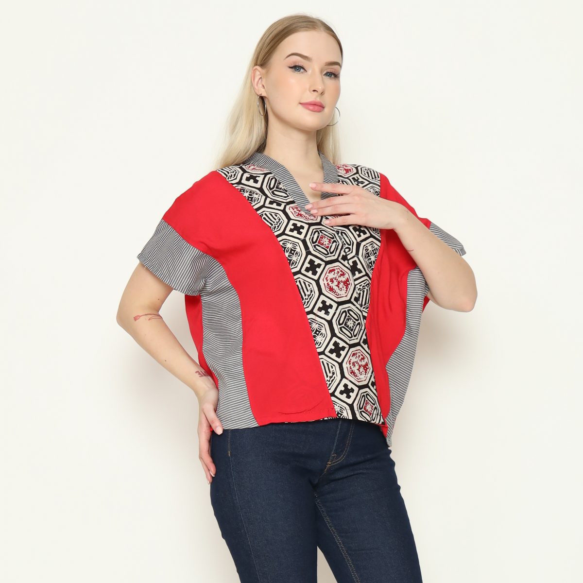 Rosalind Blouse Red