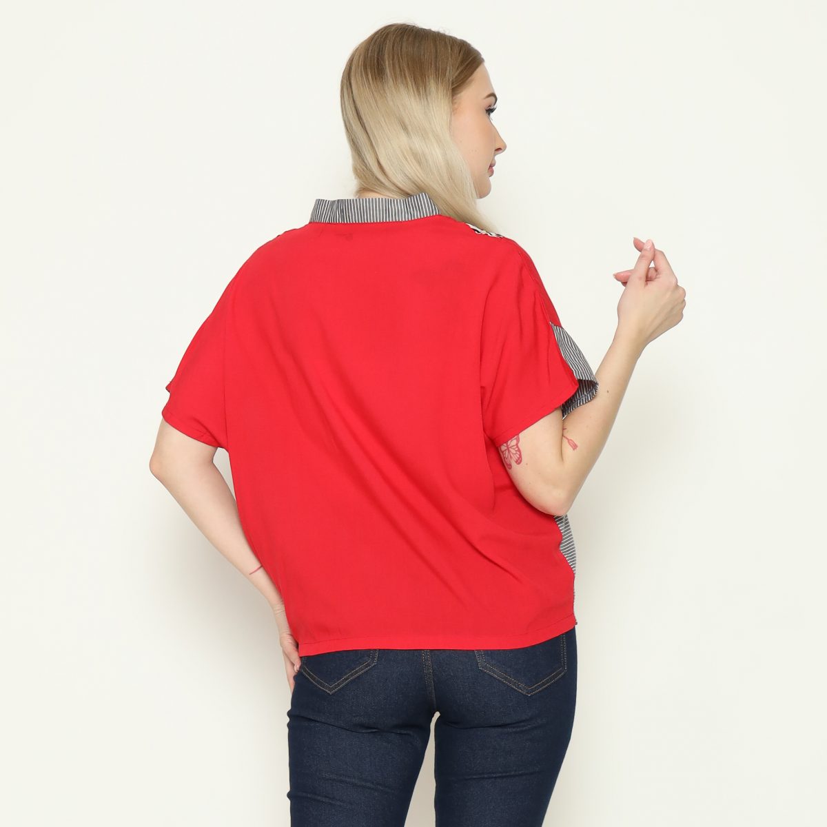 Rosalind Blouse Red - Image 4