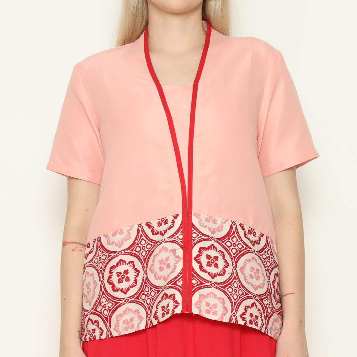 Yuki Blouse Pink Red - Image 2