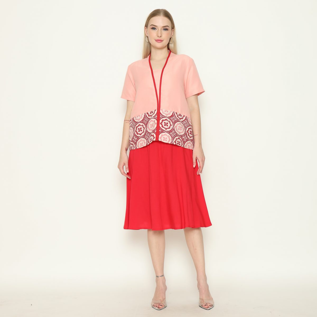 Yuki Blouse Pink Red - Image 5