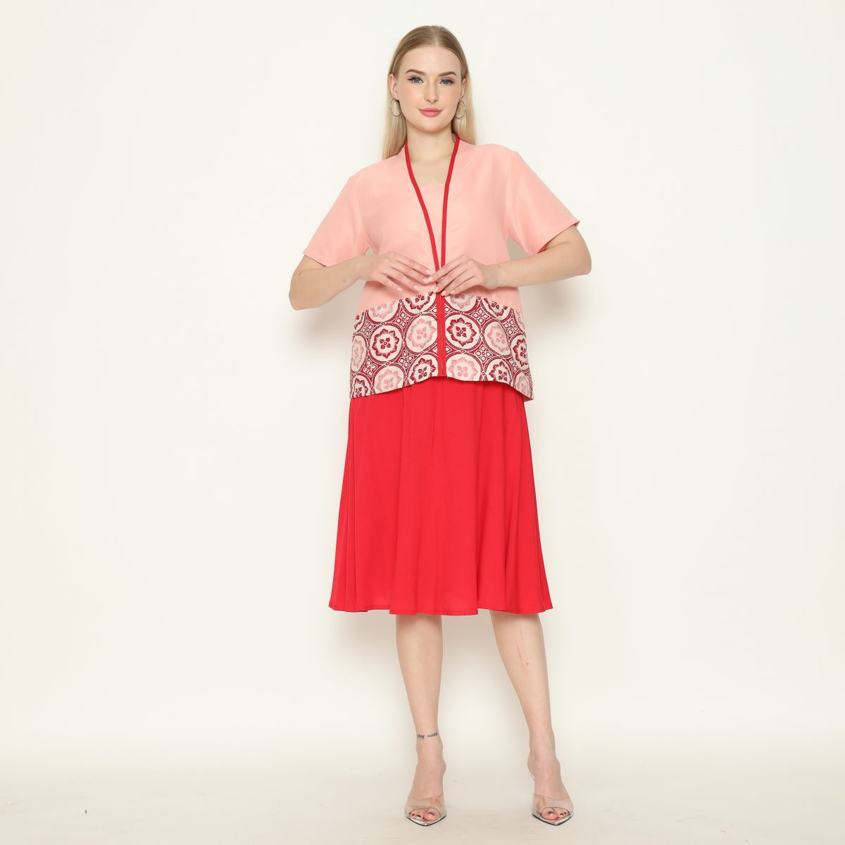 Yuki Blouse Pink Red - Image 6