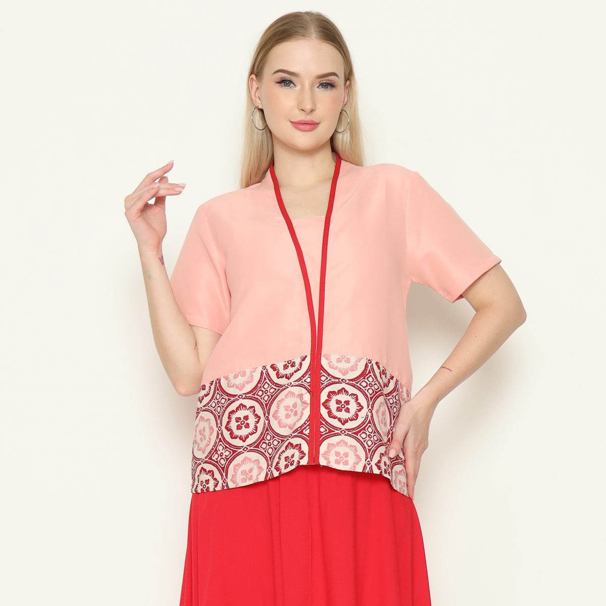 Yuki Blouse Pink Red