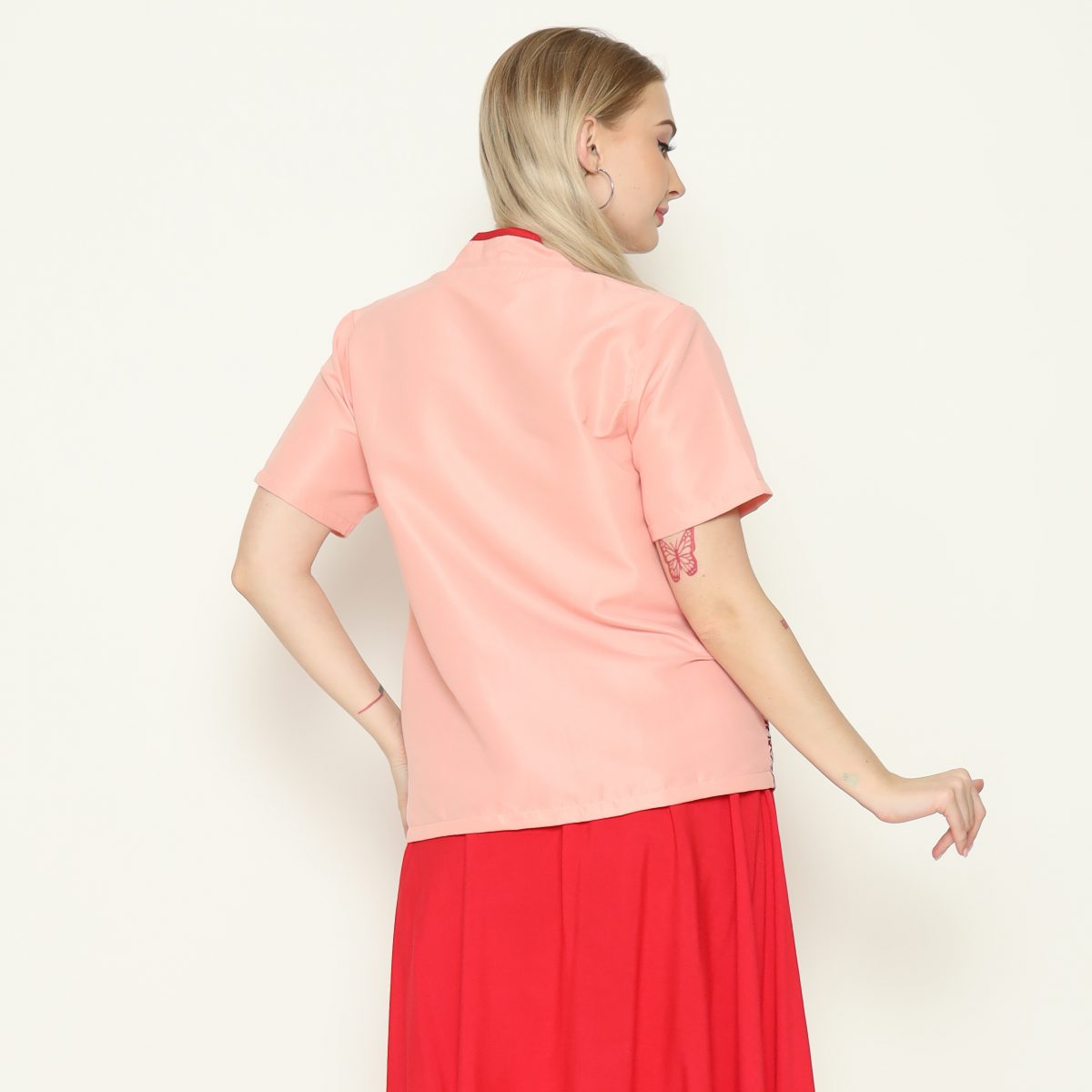 Yuki Blouse Pink Red - Image 4