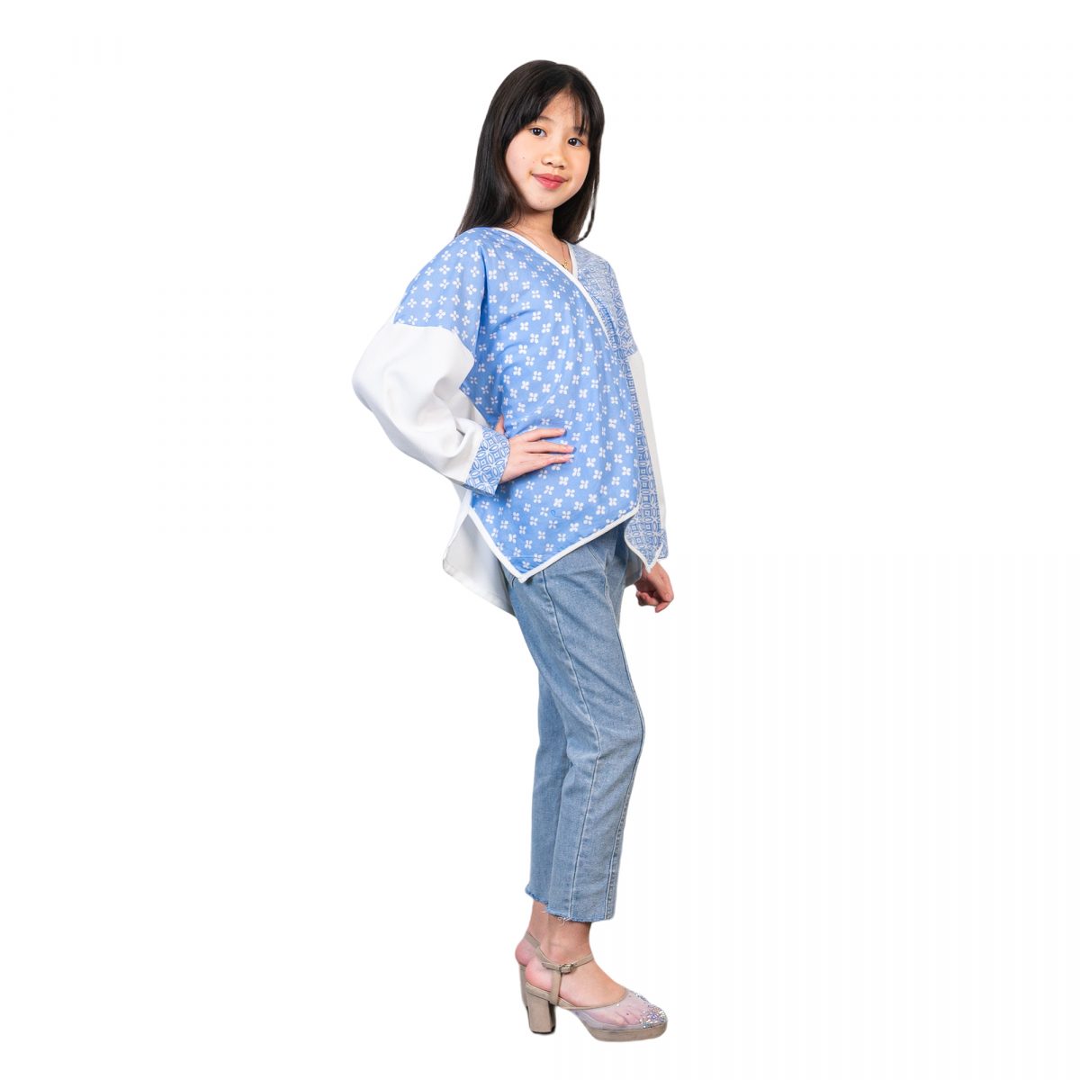 Fitria Blouse Kids Blue - Image 4