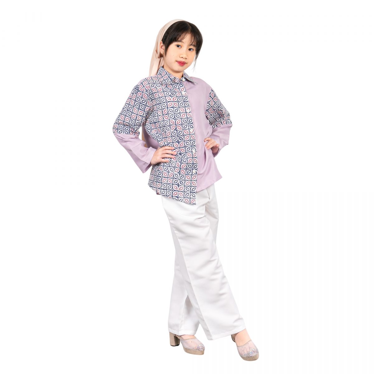 Aska Shirt Kids Purple - Image 3